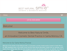 Tablet Screenshot of bestnaturalsmile.com